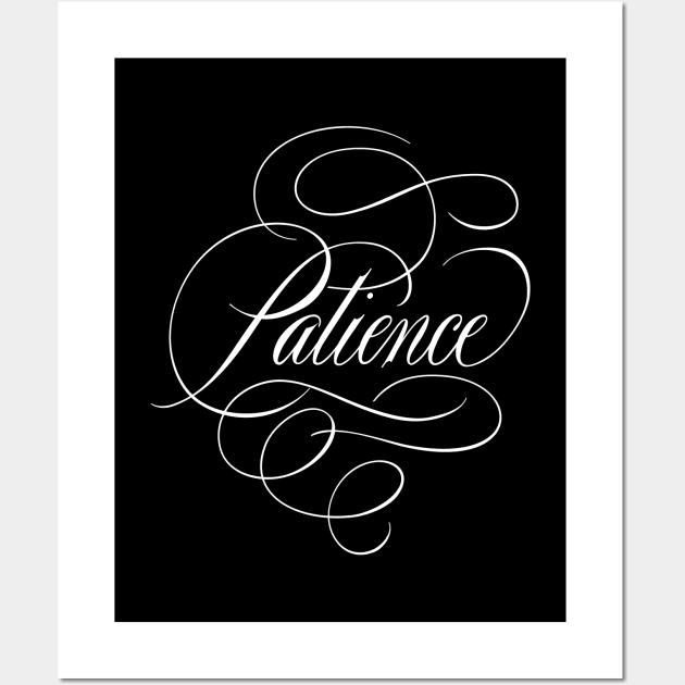 Patience Calligraphy Wall Art by vates